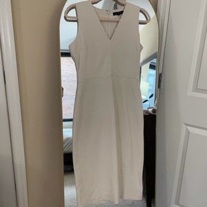 NWT Cream Banana Republic V-Neck Sheath/Pencil Dress